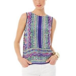 Lilly pulitzer Iona silk top